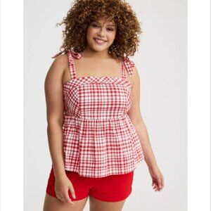 NWT TORRID Peplum/Babydoll Summer Top